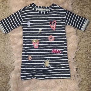 Girls Gymboree Patch Sweatshirt Dress